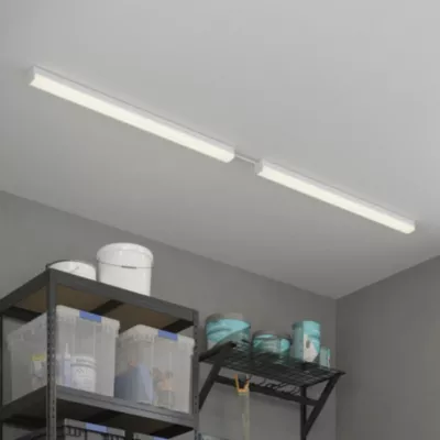 Réglette lumineuse Hovell LED intégrée blanc neutre IP20 4400lm 36.5W L.120xl.6,8cm blanc GoodHome