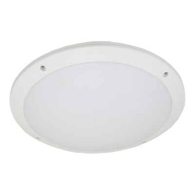 Hublot Mylius LED intégrée blanc neutre IP65 800lm 14W ⌀28xP.7cm blanc GoodHome