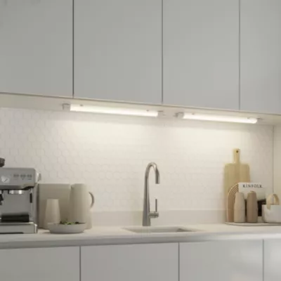 Réglette sous meuble Hartog LED intégrée blanc neutre IP20 1260lm 11W L.60xl.6,3xH.2,4cm blanc GoodHome