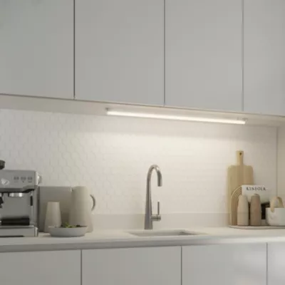 Réglette sous meuble Periera LED intégrée blanc neutre IP20 1250lm 11W L.91xl.2,4cm blanc GoodHome