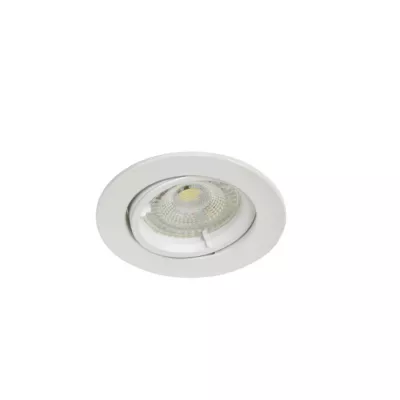 3 spots encastrables Salk GU10 blanc neutre IP20 450lm 4.9W Ø8.5xH.9.4cm blanc GoodHome