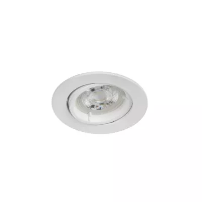 3 spots encastrables Debye GU10 blanc chaud IP20 dimmable 520lm 5.8W Ø8.5xH.9.4cm blanc GoodHome
