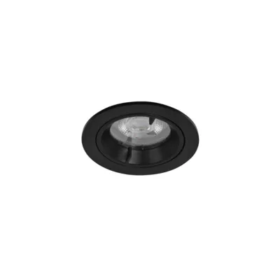 3 spots encastrables Caius GU10 blanc neutre IP44 345lm 4.7W Ø8.5xH.10.1cm noir GoodHome