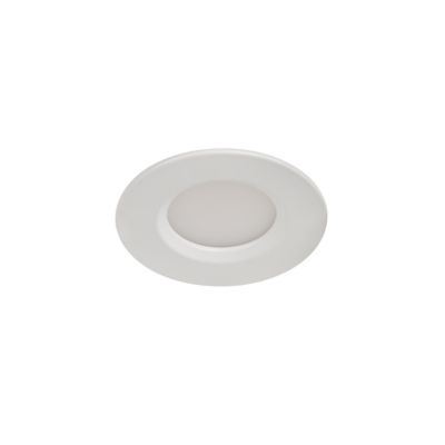 3 spots encastrables Etana LED intégrée blanc chaud IP65 410lm 4.7W Ø8.5cmxH.3.1cm métal blanc GoodHome