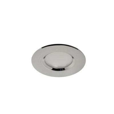 3 spots encastrables Etana LED intégrée blanc chaud IP65 410lm 4.7W Ø8.5cmxH.3.1cm métal chrome GoodHome