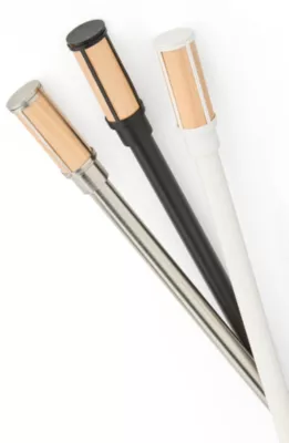 Barre à rideaux GoodHome Asian Stick métal satin Ø16/19mm x L.120/210 cm