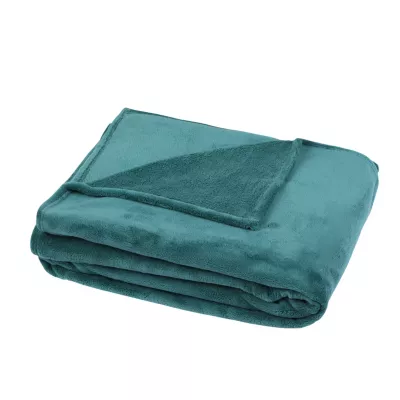 Plaid Lulu vert foncé l.150 x L.180cm GoodHome