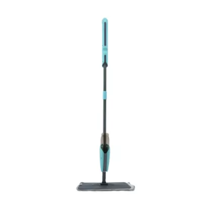 Balai serpillère microfibre avec vaporisateur GoodHome gris et bleu L.124 x l.12 cm
