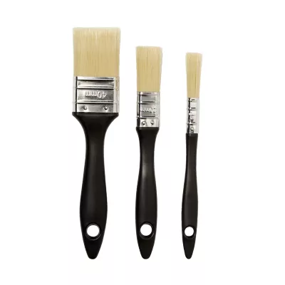 3 pinceaux pour peindre et vernir toutes surfaces