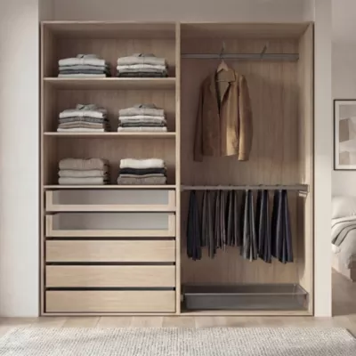 Dressing ouvert effet chêne GoodHome Atomia H. 225 x L. 200 x P. 45 cm