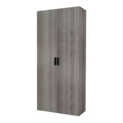 Armoire penderie portes battantes effet chêne grisé GoodHome Atomia H. 225 x L. 100 x P. 45 cm