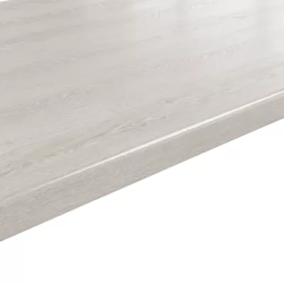 Plan de travail stratifié effet bois blanc L.300 x l.62 x ép.3,8 cm GoodHome Kabsa