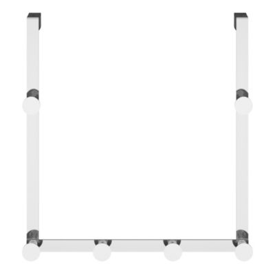 Patère de porte 6 têtes en acier inoxydable chromé Cavally GoodHome