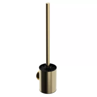 Brosse WC et support mural en acier inoxydable or Cavally GoodHome