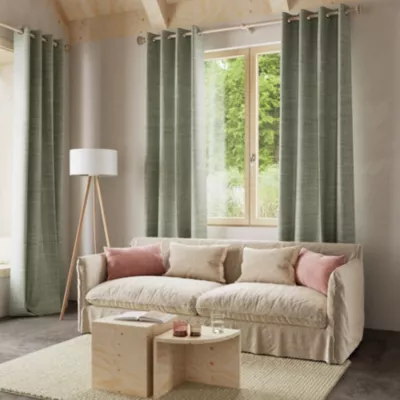 Housse de coussin Vilna jacquard effet tweed beige l.30 x L.50cm GoodHome
