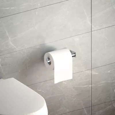 Dérouleur papier toilette métal chromé l.13,4 x H.6 x P.7,3 cm, Glomma