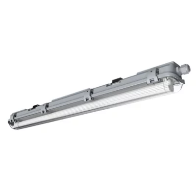 Réglette lumineuse Pagon T8 blanc neutre 900lm 9W IP65 L.67,9 x l. 7,3 x H.6,4cm gris GoodHome