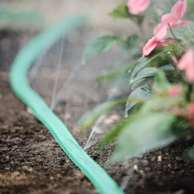 Tuyau plat d'irrigation vert ⌀12,5 mm x L.10m