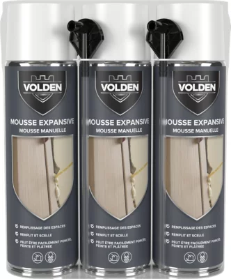 3 mousses expansives en lot Volden 500ML