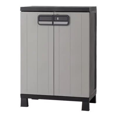 Armoire basse plastique 2 tablettes Links L.65 x H.93 x P.37 cm