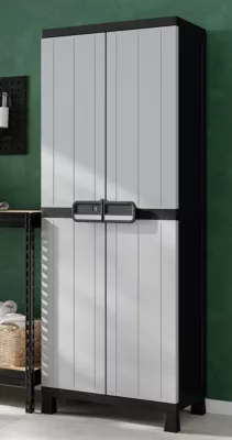 Armoire haute plastique 4 tablettes Links L.65 x H.173 x P.37 cm