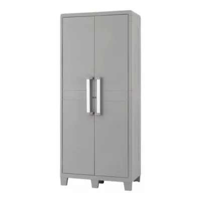 Armoire haute plastique 4 tablettes Major L.49 x H.182 x P.78 cm