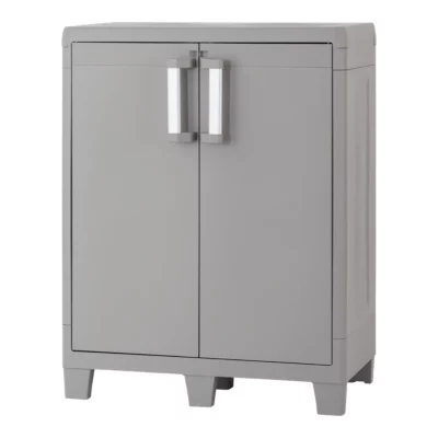 Armoire basse plastique 2 tablettes Major L.49 x H.101 x P.78 cm