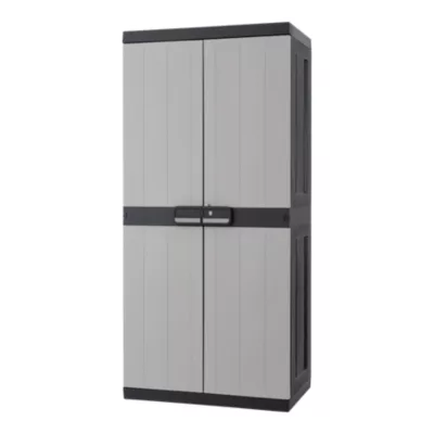 Armoire haute plastique 4 tablettes Links L.89 x H.190 x P.54 cm