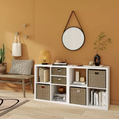 Étagère modulable 8 cubes avec 2 tiroirs GoodHome Mixxit blanc
