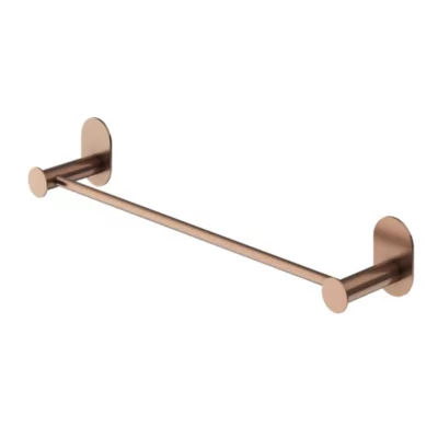 Porte-serviettes mural en acier inoxydable cuivré l.40 cm Cavally GoodHome