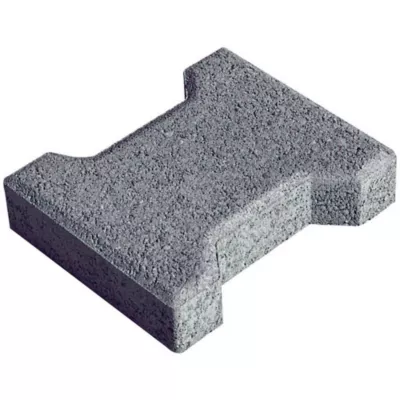 Pavé I béton gris 19,8 x 16 cm, ép.45 mm (vendu au m²)