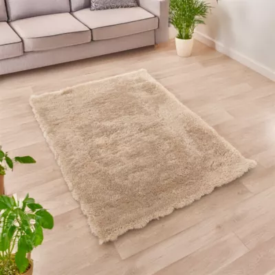 Tapis intérieur extra doux beige L.170 x l.120cm GoodHome, Pelli