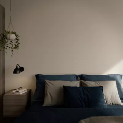 Papier peint à peindre vinyle intissé texturé blanc L. 2500 x l. 106 cm GoodHome Erisey
