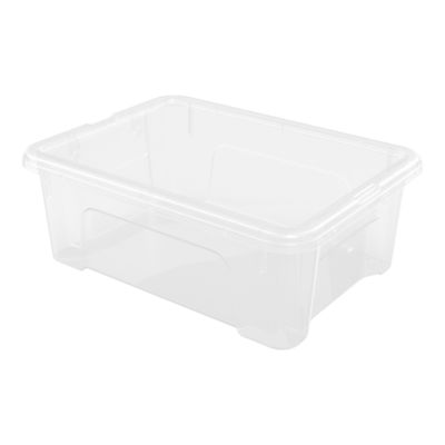 Boîte en plastique transparent 3 L, l.18,7 L.25,3 x H.9,1 cm Kaze