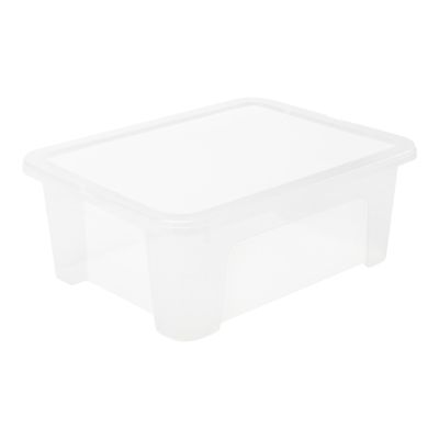 Boîte en plastique 17 L Kaze transparent