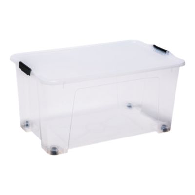 Boîte en plastique 110 L Kaze transparent