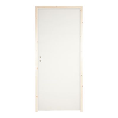 Image principale de Bloc-porte Exmoor blanc H.204 x l.73 cm, poussant droit