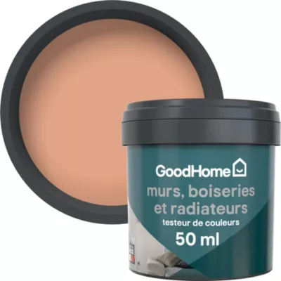 Testeur peinture orange lorca velours GoodHome Premium 50 ml