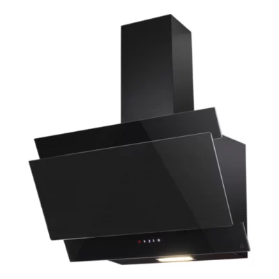 Hotte décorative GoodHome GHAG60LBNMl. 59,8 cm finition verre noir 527,6m³/h 69dB