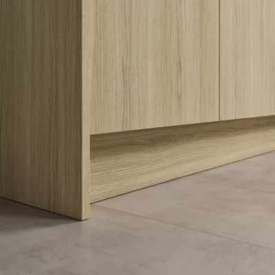 Plinthe de cuisine Elcot effet chêne H.15 x l.240 x ép.1,6 cm GoodHome
