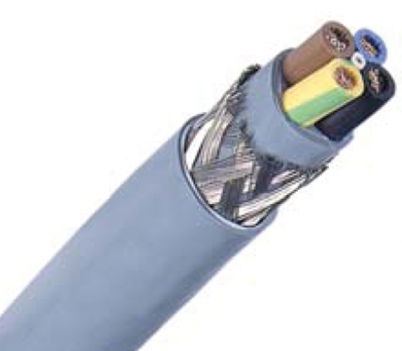 Câbles LIYCY-J 1000V Câble de raccordement multiconducteurs blindé par tresse en cuivre étamé pour l'alimentation d'équipements électriques industriels jusqu'à 1000V. Bonne protection CEM pour les liaisons entre moteur et variateur.