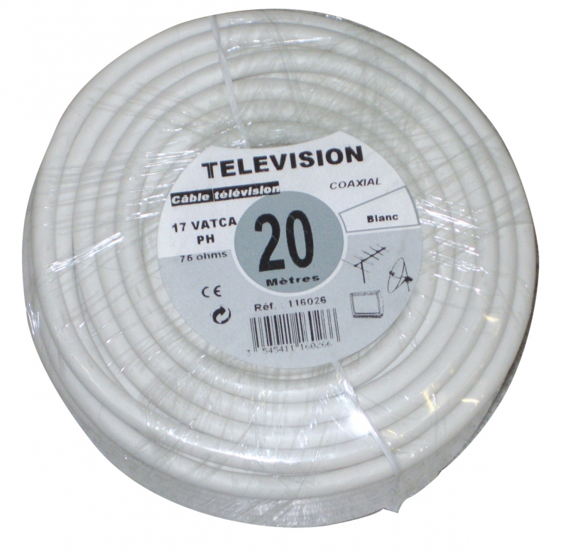 Câble coaxial TV