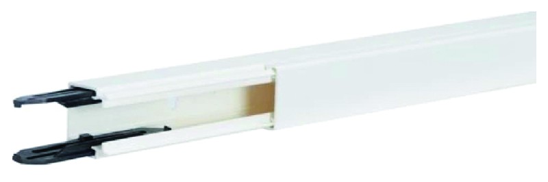 Système de goulottes de distribution multi-usages en PVC coloris blanc pure