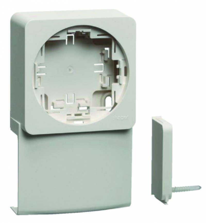 Système de goulottes de distribution multi-usages en PVC coloris blanc pure