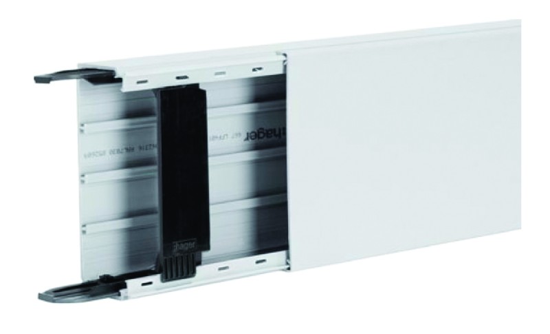 Système de goulottes de distribution multi-usages en PVC coloris blanc pure