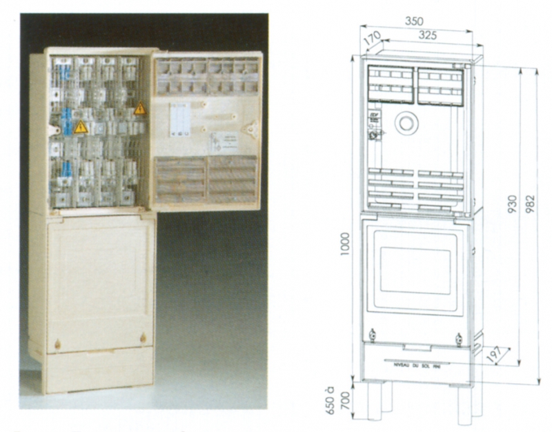 Coffrets et bornes 3 D pour l'extérieur ( ECP-3D ) spécification technique HN 63.S.63 - IP34D / IK 10