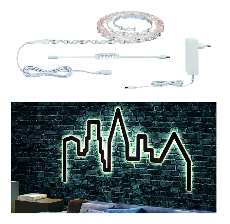 Rubans LED " FlexLED 3D " IP 67 Les Strips KlexLED 3D se posent dans n'importe quelle direction, en courbe, dans les coins ou sur les arêtes - et tout cela sans accessoires. Les Strips peuvent se plier à un angle minimal de 60°. Les kits complets avec commandeinvitent à démarrer immédiatement.