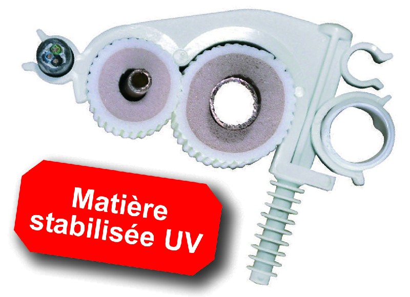Collier " FIX-RING " cheville en polyamide breveté - Ø de perçage 8 mm