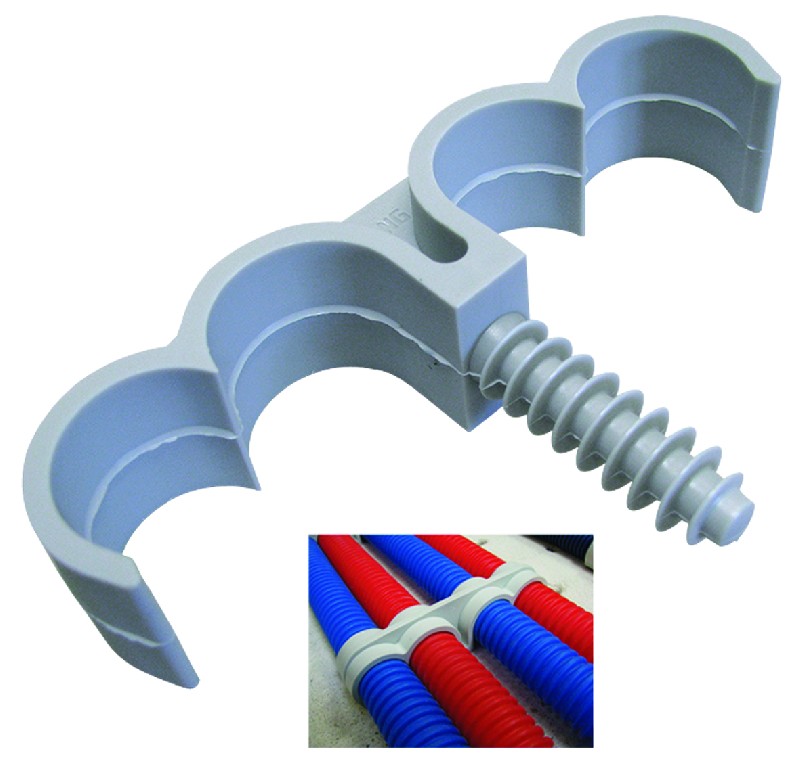 Collier " FIX-RING " cheville en polyamide breveté - Ø de perçage 8 mm