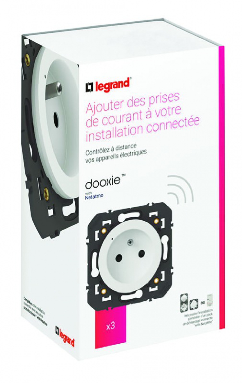PACK EXT. 3 PRISES BLANC